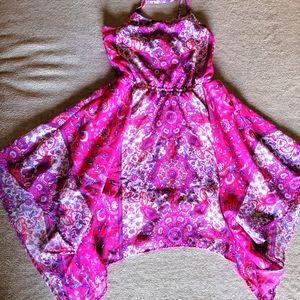 Girls sharkbite hem dress size 7/8